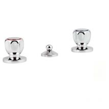 Batteria bidet 3 fori linea domino rubinetteria Mariani