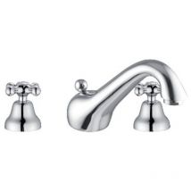 Batteria lavabo canna bassa serie marea cromo