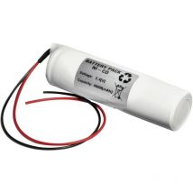Batteria per luci di emergenza Emmerich 24D4000S con cavo 2.4 v 4000 mAh