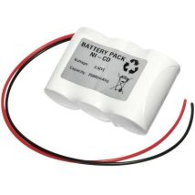 Batteria Per Luci Di Emergenza Emmerich 36c2500r Con Cavo 3.6 V 2500 Mah