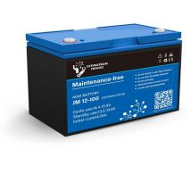 Batteria Piombo agm piastra piana 100Ah 12V senza manutenzione Ultimatron France