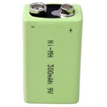 Batteria ricaricabile da 9 v NiMH 300 mAh 8.4 v 1 pz. - Emmerich