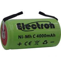 Electron - Batteria ricaricabile Ni-Mh c 1,2V 4000mAh con linguette a saldare