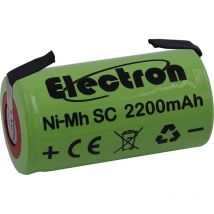 Batteria ricaricabile Ni-Mh sc 1,2V 2200mAh con linguette a saldare