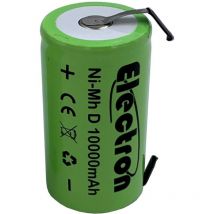 Batteria ricaricabile Ni-Mh torcia d 1,2V 10000mAh con linguette a saldare