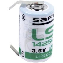 Ls 14250 clg Batteria speciale 1/2 aa linguette a saldare a u Litio 3.6 v 1200 mAh 1 pz. - Saft
