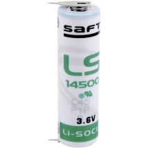 Ls 14500 2PF Batteria speciale Stilo (aa) terminali a saldare a u Litio 3.6 v 2600 mAh 1 pz. - Saft