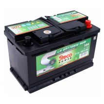 Stecopower - Batterie Stop and Start 12 v 80 Ah 800 a steco 104 - Ce produit de marque steco est neuf.