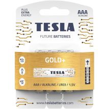 Batterie Alkaline Tesla Aaa 4 Pz Serie Gold+