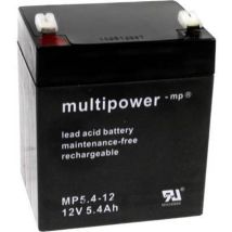 Batterie Multipower Pb-12-5,4-4,8 12v 5.4ah Rechargeable Agm