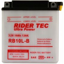 Rider Tec - Batterie Moto Rb10l-b Conventionnelle 12v 10ah 120a Rider-tec