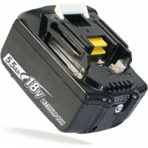 Batterie de remplacement 5.5Ah adaptée aux outils TEETOK 18v Batterie d’outils sans fil Compatible avec BL1850, BL1840, avec indicateur de batterie