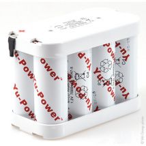 NX - Batterie eclairage secours 8x f ht 4S2P ST2 4.8V 14Ah Cosse