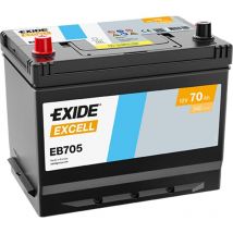 Exide - batterie excell D26 12V 70AH 540A 270X173X222 +g EB705