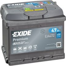 Exide - batterie premium LB1 12V 47AH 450A 207X175X175 +d EA472