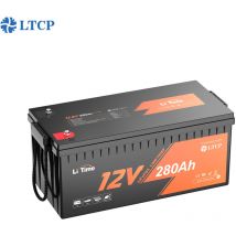 LiTime 12V 280Ah LiFePO4 batterie au lithium à basse température protection avec 200A BMS, Max. 3584Wh, solaire et éolienne, pour Stockage avec