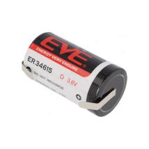 Batterie Lithium Er34615 3,6v 19000mah Avec Terminaux Plats à Souder Er34615cnr