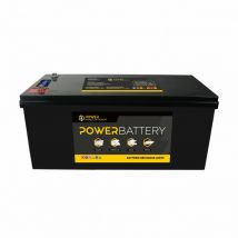 Power Battery - Batterie lithium Fer Phosphate (LiFePO4) 12.8V 200ah écran lcd