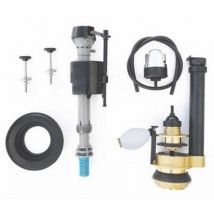 Its Todini - Garniture de vidage monobloc comple'te Unibox its entre'e basse avec raccord en laiton pour re'servoir de wc de salle de bain