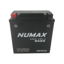Batterie moto Numax Premium Scellé AGM NTX16-BS / YTX16-BS SLA - 12V 18Ah 230A