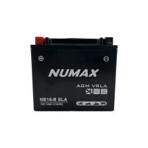 Batterie moto Numax NB16-B sla 12V 19Ah 215A Dimensions: 174x100x156mm et plus à Gauche