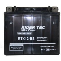 Batterie Moto Rtx12-bs Sans Entretien 12v 10ah 180a Rider-tec