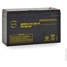 Batterie onduleur (ups) 5.5-12 ups High Rate fr 12V 5.5Ah F6.35/F4.8 - NX