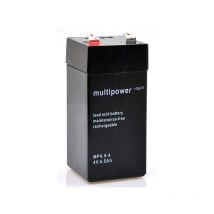 Multipower - Batterie plomb agm MP4.5-4 4V 4.5Ah F6.35
