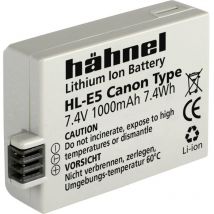Fototechnik HL-E5 Batterie pour appareil photo Remplace laccu dorigine LP-E5 7.4 v 1000 mAh - blanc - Hähnel