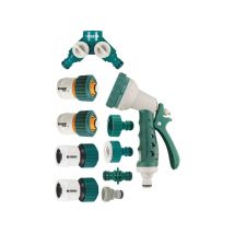 Pistolet d'arrosage Racoexpert – Kit MULTIJET 10 pcs 19 mm – ABS haute qualité – 8 fonctions d'arrosage