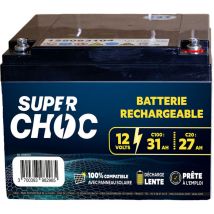 Batterie rechargeable 12V 31Ah superchoc