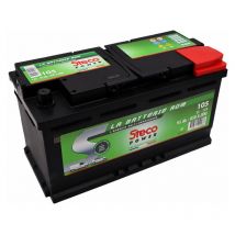 Steco - Batterie Stop and Start 12 v 95 Ah 850 a 105 - Ce produit de marque est neuf.