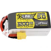 Pack de batterie (LiPo) 22.2 v 1200 mAh Nombre de cellules: 6 150 c bloc XT60 Y718383 - Tattu