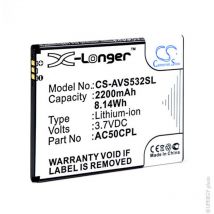 Nx - Batterie téléphone, smartphone, gsm pour Archos 50C Platinum 3.7V 2200mAh - AC50CPL