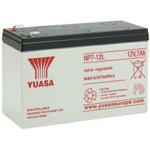 Batteria al piombo ermetica 12V 7Ah con faston 6,35mm Yuasa NP7-12L