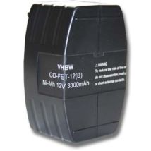 Batterie compatible avec Festo / Festool TDD12, TDD12ES, TDD12FX, TDD12MH outil électrique (3300 mAh, NiMH, 12 v) - Vhbw
