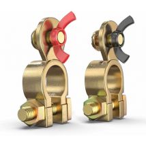 S-giant - Battery Terminal Battery Pole Terminals Set Battery Terminals Connector Car Battery Clamps 12 V/24 v Car Ship Van Battery (T011)(4)