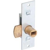 Blindomax – 207 – Serrure batteuse réversible 90 x 26 mm – Acier zingué et laiton – Diamètre axe, Sens de pose serrure