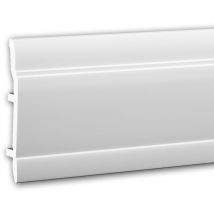Battiscopa 653102 Profhome modanatura tipo stucco stile neoclassico bianco 2 m