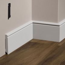 Battiscopa Baronetto In Polimeri Feelingwood-hd 101x15mm - Bianco (prezzo Al Metro)