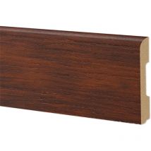 Battiscopa bc Spazzolato in polimeri EqualWood hi-tec 68x10mm Bianco, Alluminio ecc.-NOCE