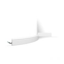 Battiscopa flessibile SX165F, elegante, classico con curve morbide