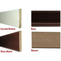 Fr - 24 Mt Di Battiscopa In Legno Con Piedino Finitura Tanganika 70x8 Mm