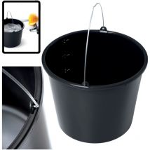 Baueimer schwarz 12 ltr. mit Metallbügel – 310 x 240 mm – 44 cm Höhe – 5 Stück