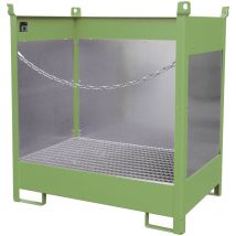 Bauer Fass-stapelpalette Fsp-2 G, Lackiert, Resedagrün