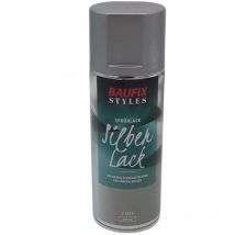 Gold Silber Lackspray 400ml Farbspray Sprühdose Lack Buntlack Sprühfarbe - silber - Baufix