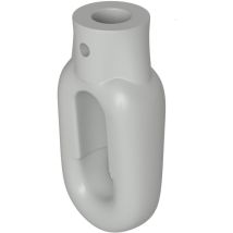 Bauheld Markisenöse Oval 12 Mm Ral 7035 Für Fleischerhaken
