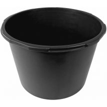 Baukübel 90 Liter mit Innenskala schwarz Mörtelkübel Zementwanne Maurertuppen