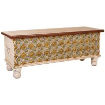 Baúl de madera acabado artesanal 115x40x45h cm