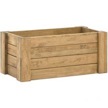 Baul pequeño Rustico abierto 80x40x35cm en madera maciza de pino estilo industrial